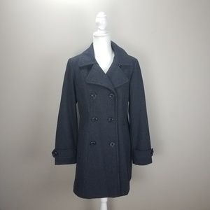 Sale! [Croft & Barrow] Gray Wool Blend Pea Coat